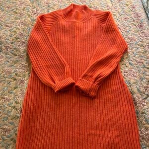 Lane Bryant orange sweater dress size 18/20
